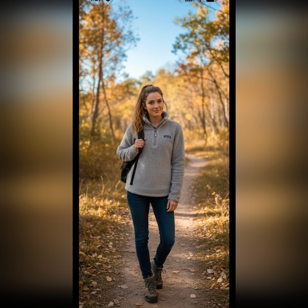 Patagonia  1/4 Zip Fleece Pullover Woman's Size M - Picture 2 of 13
